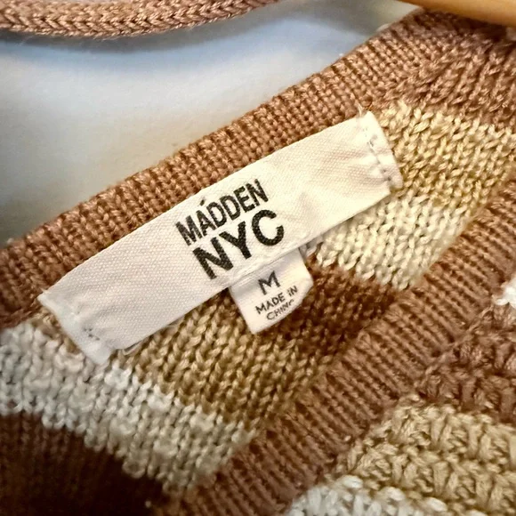 Madden NYC Knit 2-Piece Crop Top & Skirt Set Women’s Junior Crochet Boho Y2K - Picture 9 of 11